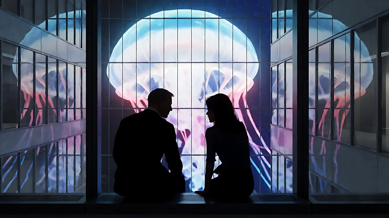 《007：大破天幕杀机》上海玻璃大楼 · 室内几乎不打光，主光源是对面大楼外墙上巨大的