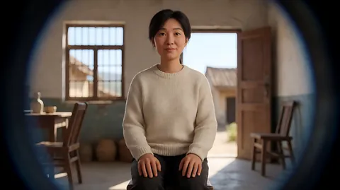 《我不是潘金莲》 · 在地方的段落大量使用圆形画框，在北京的段落使