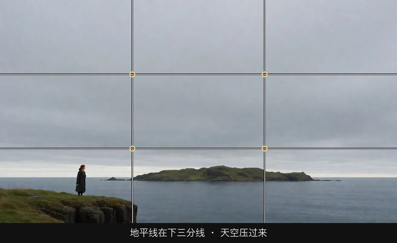 地平线在下三分线