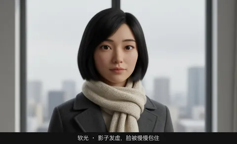 软光 · 影子发虚，脸被慢慢包住