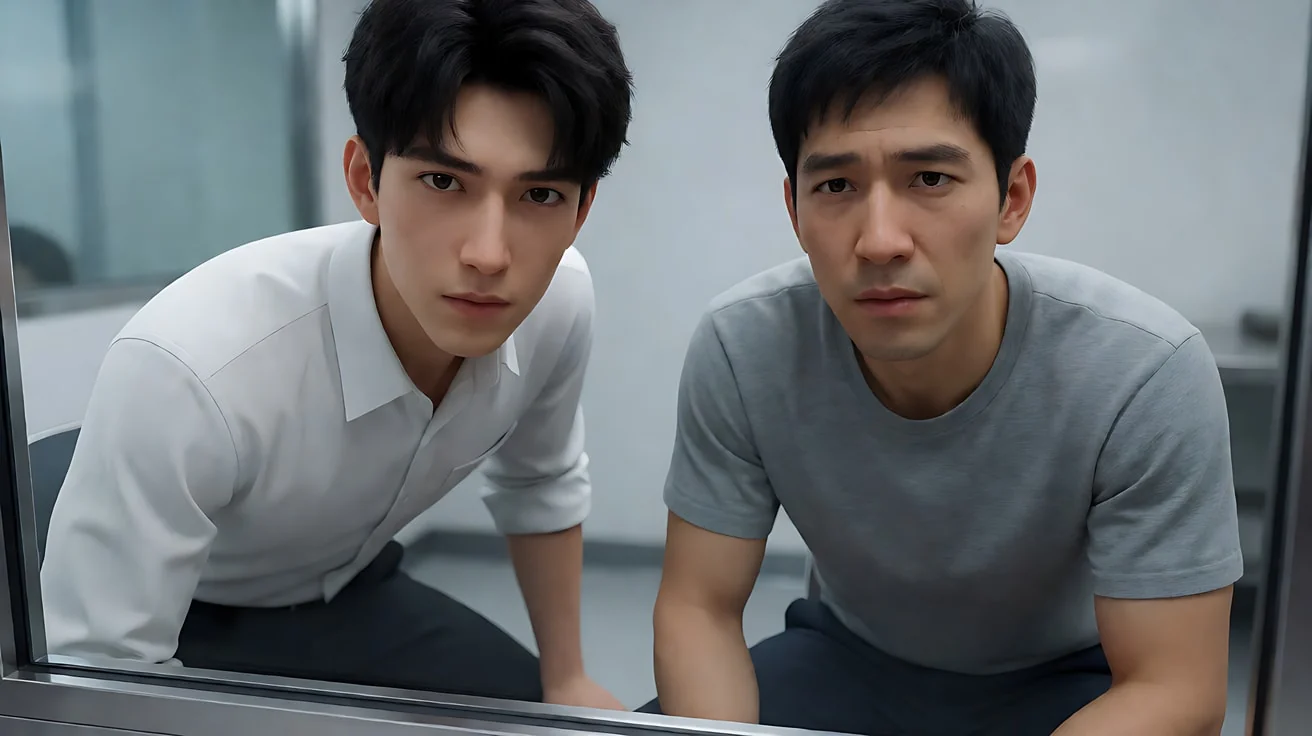 《沉默的羔羊》隔着玻璃的会面 · 随着对话越来越深入，正反打的景别逐步收紧，到