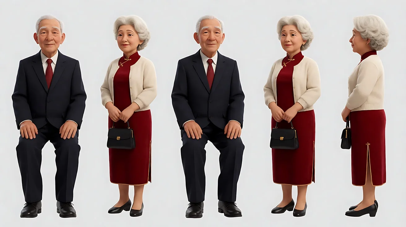 图2 角色定妆（老夫妇）