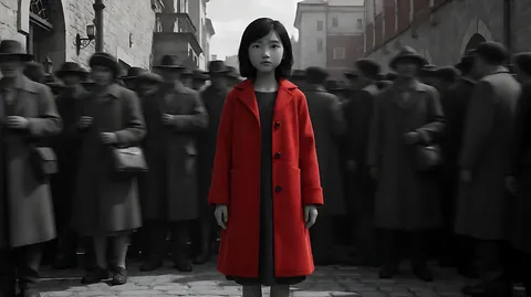 《辛德勒的名单》 · 全片几乎是黑白，只有这个小女孩的外套是红色