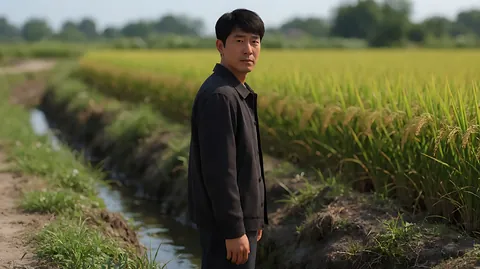 《杀人回忆》结尾 · 朴斗满慢慢转过头，直视镜头，镜头停在他的脸上