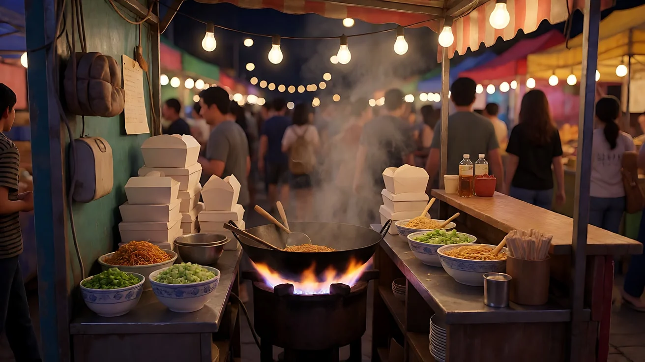 图2 场景（夜市摊位）