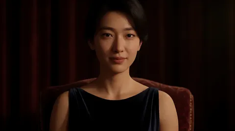 《上海快车》 · 主光从正前方很高的位置打下，鼻下形成小小的蝴