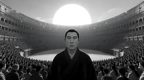 《沙丘2》红外黑白竞技场 · 摄影师格雷格·弗雷泽使用红外摄影拍摄这一段，